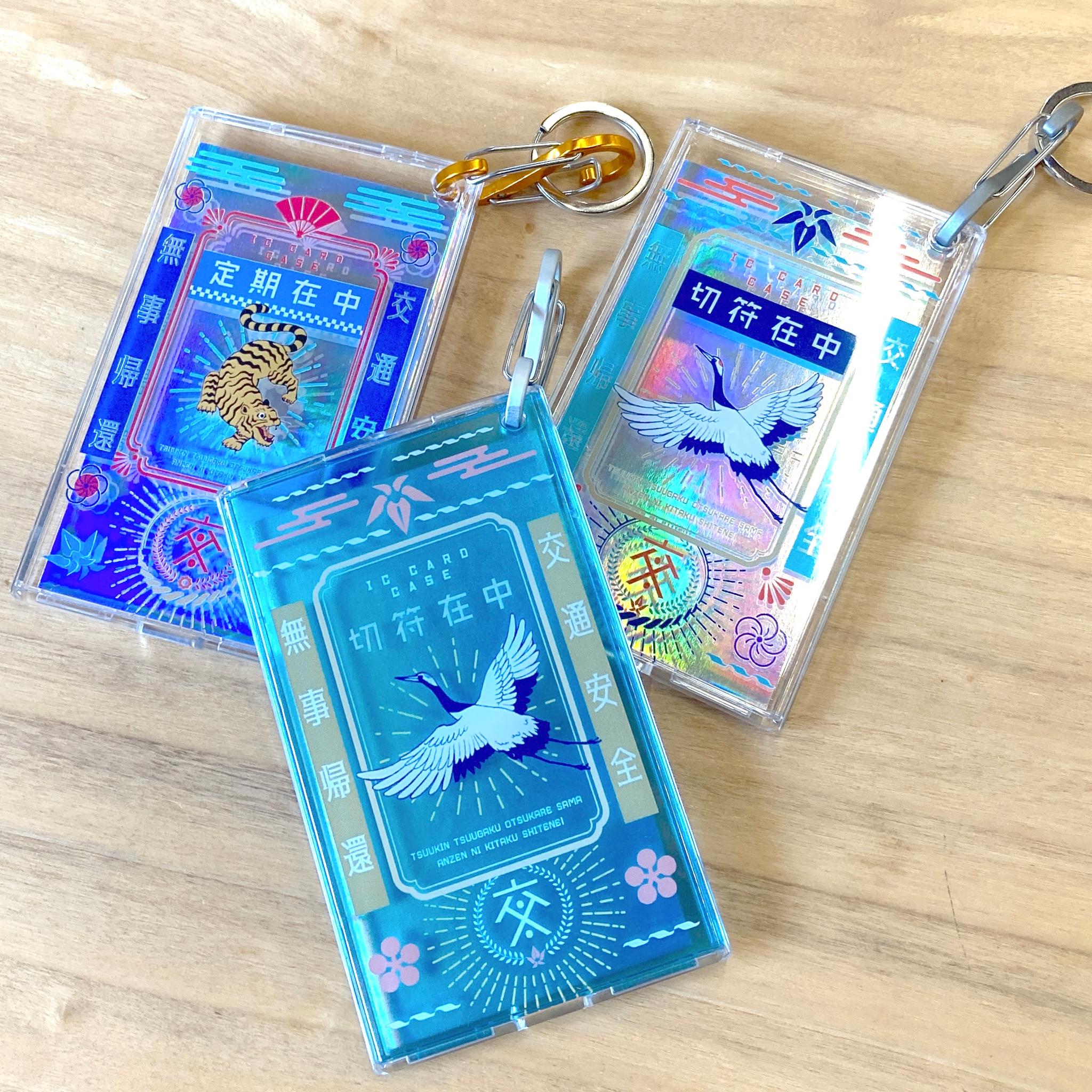 つるのパスケース　透明ライトブルー | 10枚目